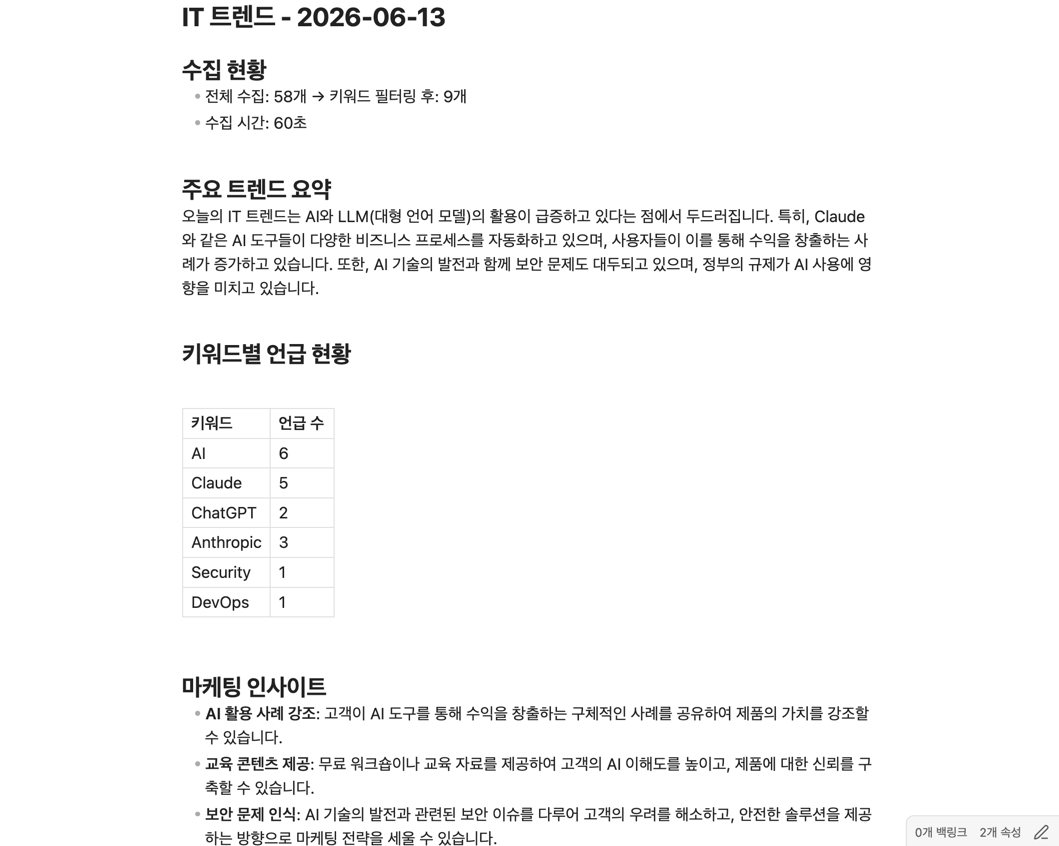 최신 트렌드 알림 — 로컬 모니터링 프로그램 미리보기